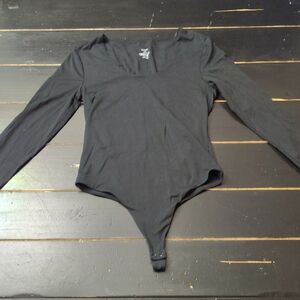 Nuuds Classic Black Bodysuit